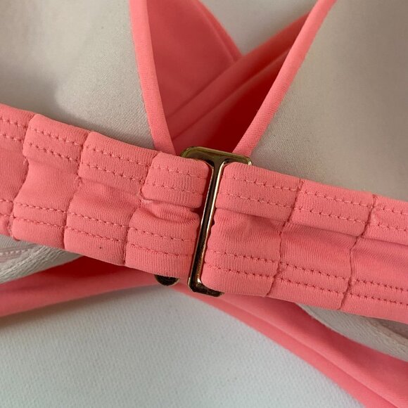 Victoria's Secret Wrap Crossover Double-String Triangle Bikini Top, Pink, 34B - Picture 5 of 9